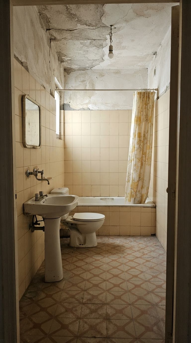 Antes de una reforma de baño